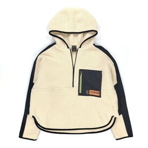 P.E. Nation Continental Hooded Sherpa Fleece Pullover Jacket Gorpcore Athleisure